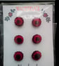 Buttons Handmade Embroidered Yorkshire Style  - Image 1