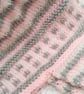 Pink and Grey Checkered Baby Hat Set, Baby Shower Gift, Gift Ideas for Baby - Image 4