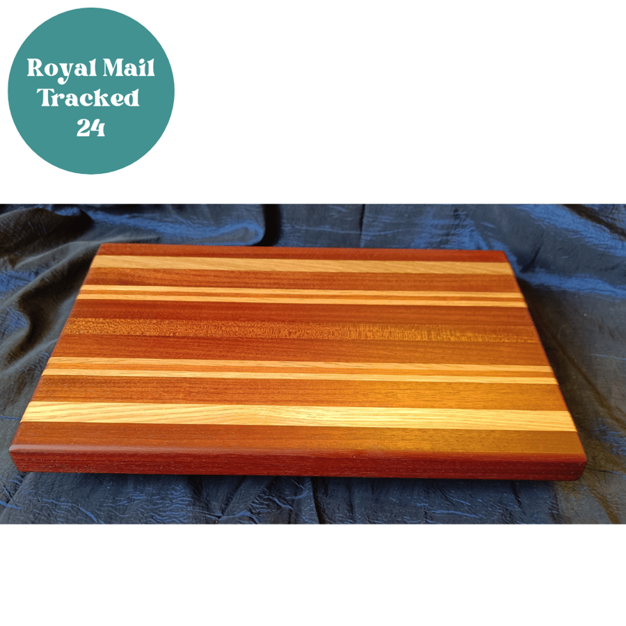 Striped Chopping Board - Oiled - Folksy