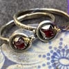 Thames Garnet and silver ring