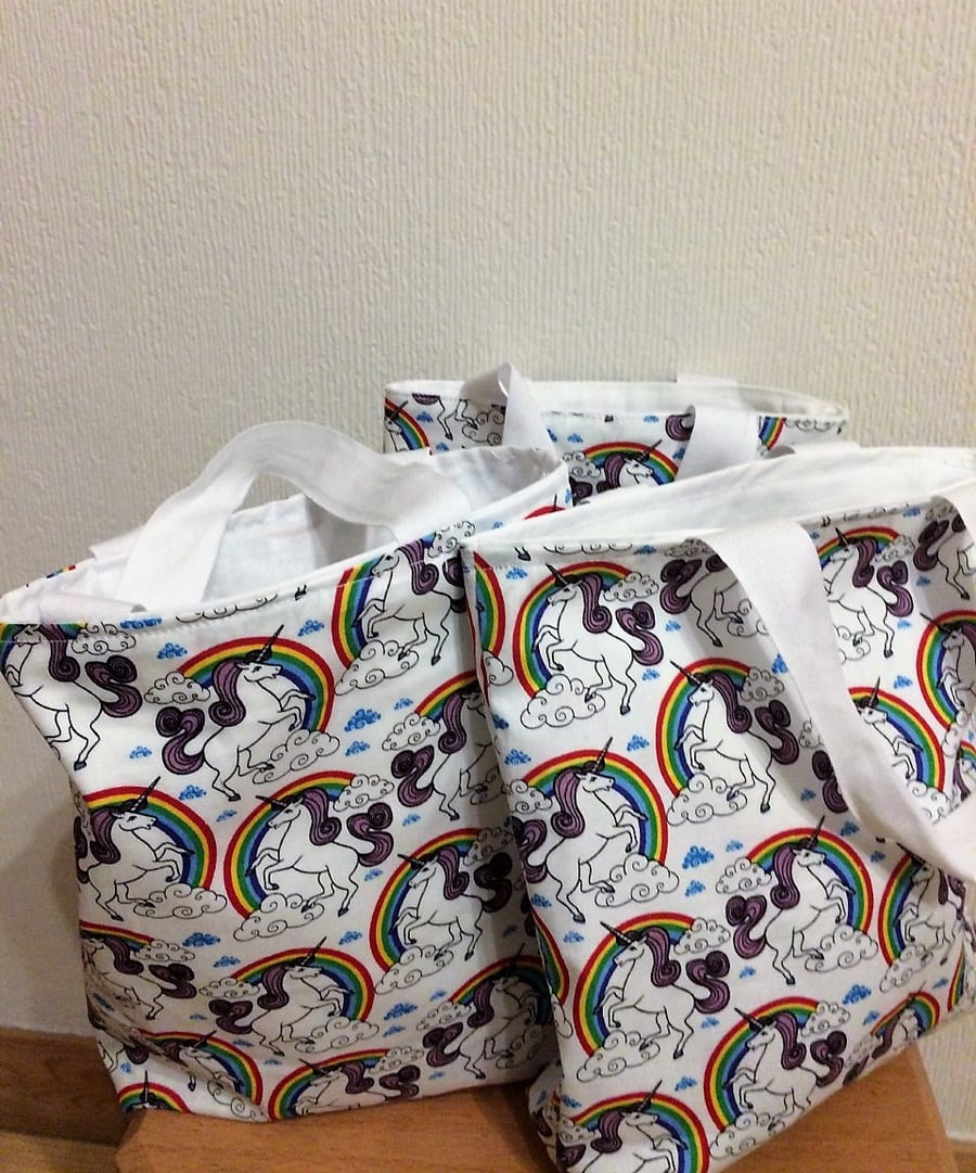 Unicorn and Rainbows Children's bags