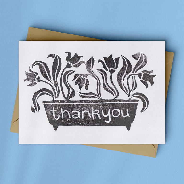 'Plant Pot' Thank you Card