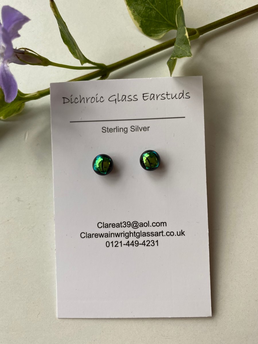 Dichroic Glass Earrings