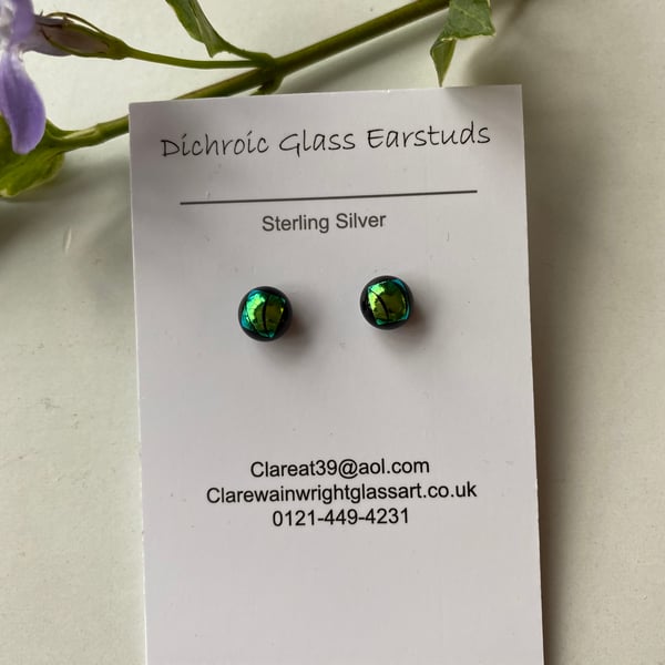 Dichroic Glass Earrings