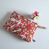 Sale Make up or toiletries bag in a bright vintage Sanderson fabric.