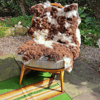 Pure wool rug Hand-Felted Jacob wool
