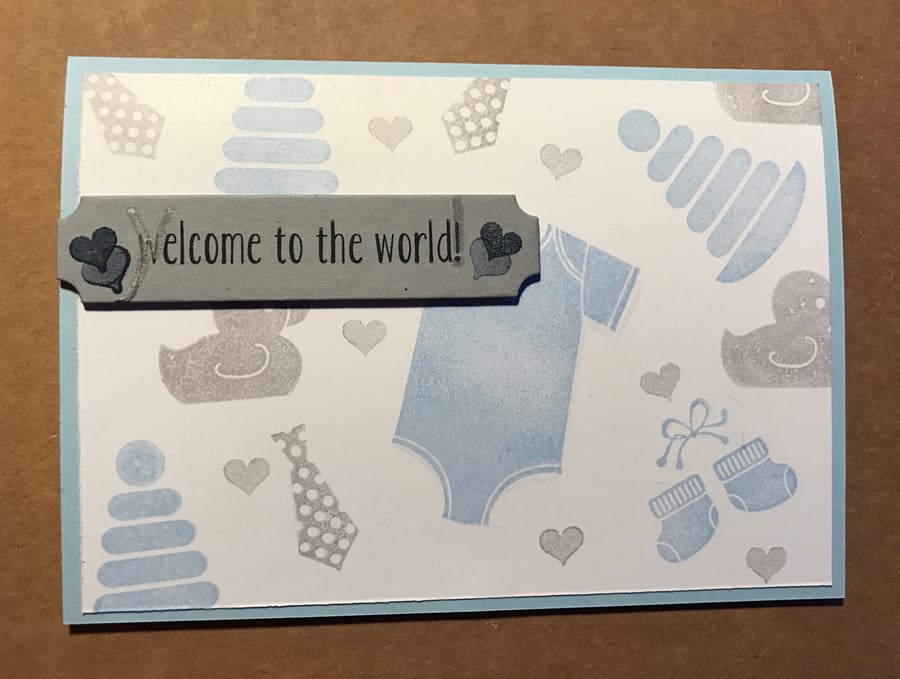 New Baby "Welcome to the world" Card 
