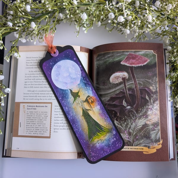 Magic of the Night themed handcrafted Bookmark