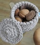 Crochet container with lid, desk tidy, small lidded pot - Image 5