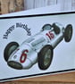 C4151    Old Racing Car Birthday Card - Image 2