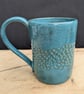 Turquoise carved mug - Image 2