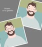 Coolest Bloke Personalised Print: customise skin, hair, wording & more - Image 4