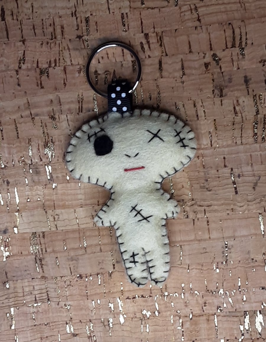 Zombie, Felt Keyring-Bag Charm