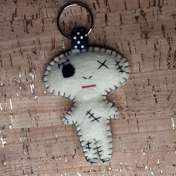 Zombie, Felt Keyring-Bag Charm