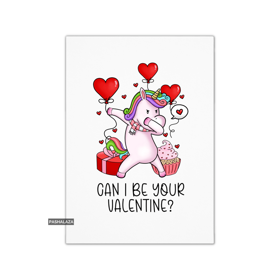 Funny Valentine's Day Card - Unique Unusual Greeting Card - Unicorn