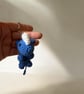 Handmade Crochet Blue Whale Keychain Amigurumi Bag Charm, Soft Plush Accessory - Image 2