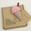 Crochet Ice-cream  Alternative to a Greetings Card 