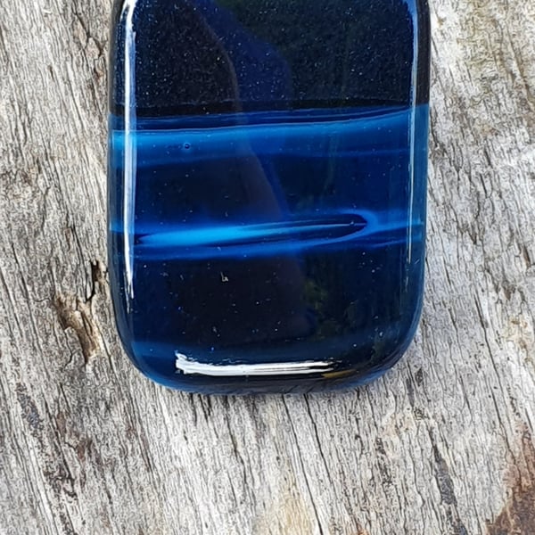 "Evening Waters" Fused Glass Necklace