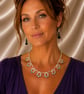 Multi coloured Haematite bead flower necklace - Image 1