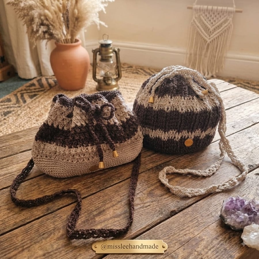 Handmade Crochet Crossbody Bag
