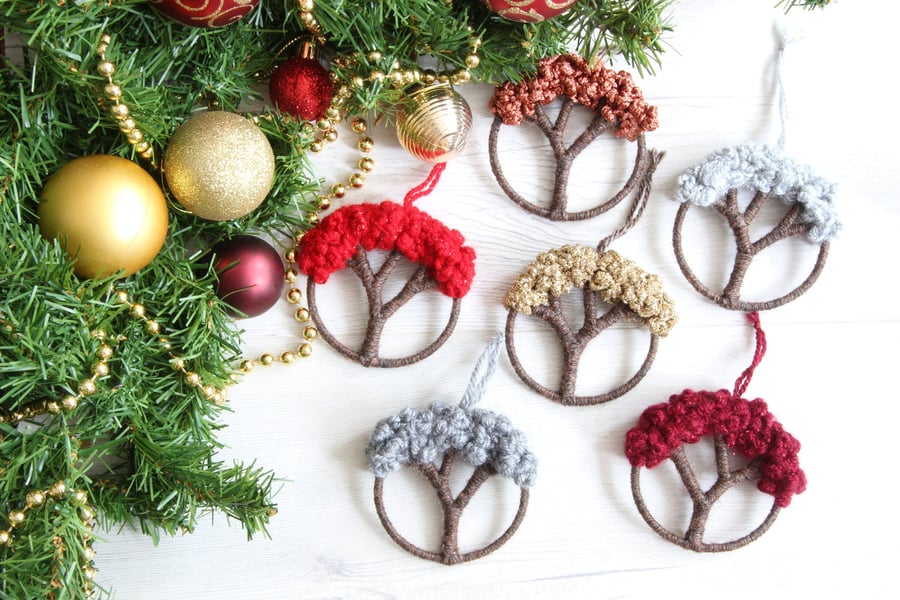 Sparkly Tree of Life Christmas Tree Decorations