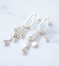 Sterling silver chandelier earrings, long silver earrings, statement earrings - Image 7