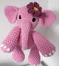 Petal the Elephant. Hand Crocheted Plush Elephant.  - Image 2