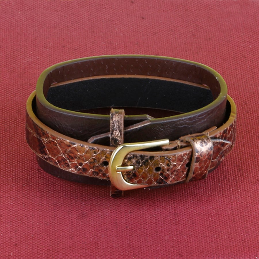 6 - TWIN STRAP BUCKLE BRACELET