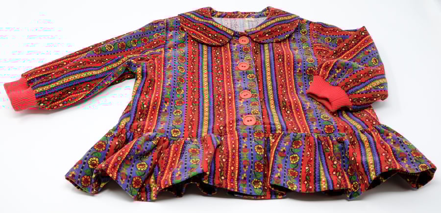 Babycord Patterned Jacket 6 - 12 Months