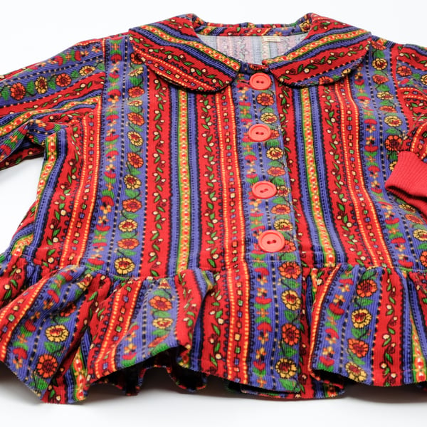 Babycord Patterned Jacket 6 - 12 Months