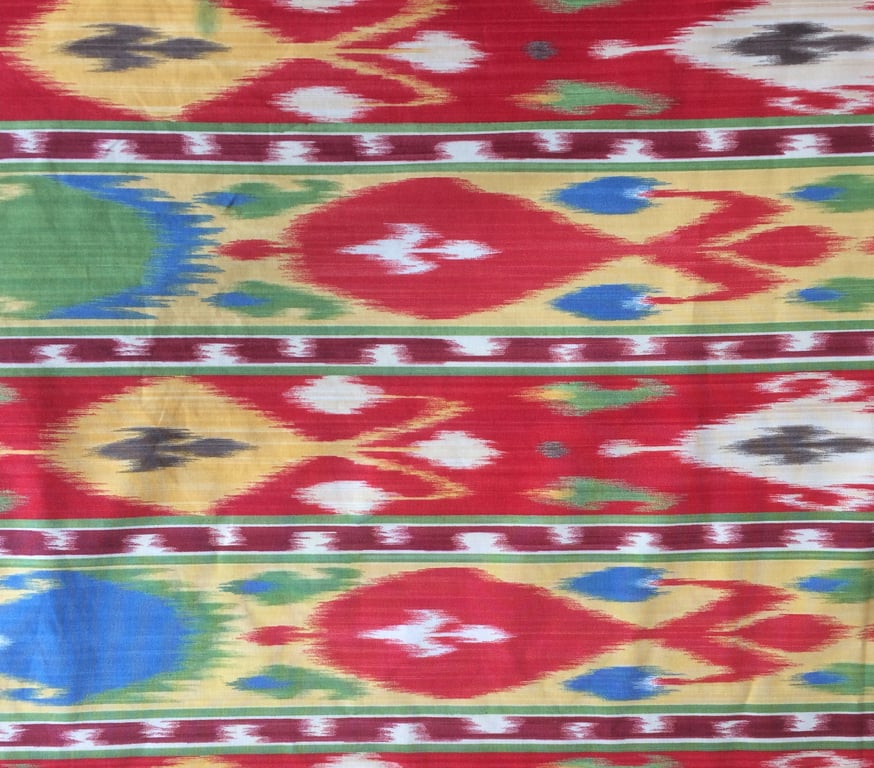 Bold Red Chimayo Style 80s 90s VIntage fabric Lampshade option