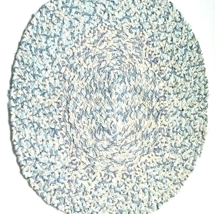 Handmade Braided oval rug Folksy