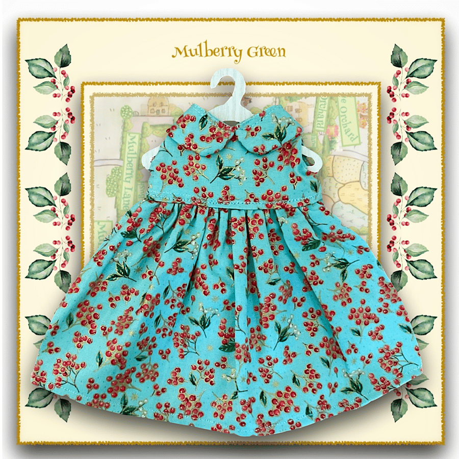 Turquoise Berries Dress