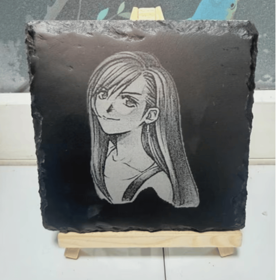 Final Fantasy 7 VII Tifa Laser Etched Coaster