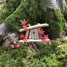 Maple Leaf Driftwood Fairy Door One Of A Kind Shabby Chic Handmade Handcrafted 