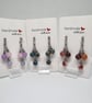 Fire Agate Triple Drop Earrings – Stainless Steel Handmade Earrings - Image 2
