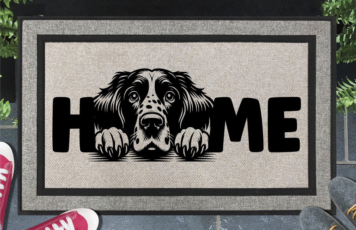 English Setter Home Door Mat No.1- English Setter All Weather Doormat - 45x70cm 