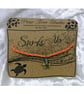 Bracelet Orange Faux Leather with gold plated Starfish charm bead. - Image 3