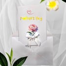 Handmade Mother's Day Card Floral Card for Mum Special Day Greeting Handmade Car