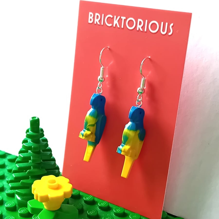Lego Parrot Earrings