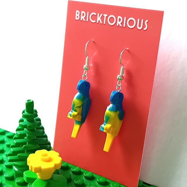 Lego Parrot Earrings