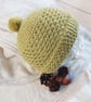 Baby Hat, 100% organic wool, 0-6 months