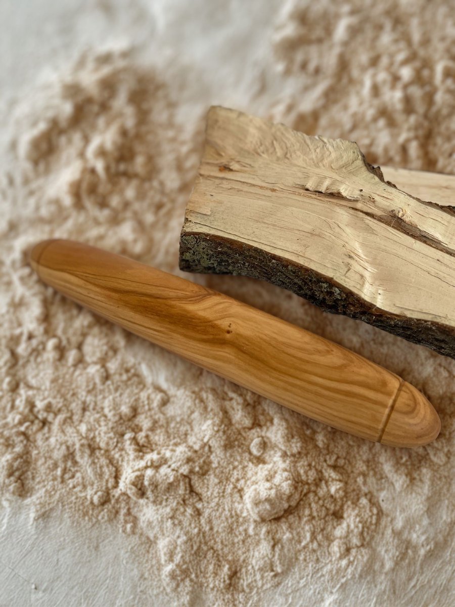 Rolling pin - french style (approx size 30cm and 5cm at widest)