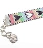 Miyuki Seed Bead Heart Bracelet Handmade with a Beading Loom with Rose Charm - Image 3
