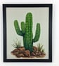 Cactus Acrylic Painting on Canvas Board