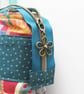 Folk Art Padded Tote Bag - lined with zipper - Image 7