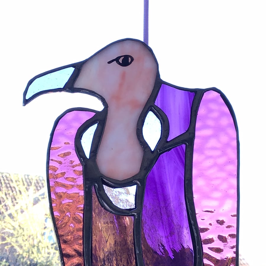 Stained Glass Vulture hanging