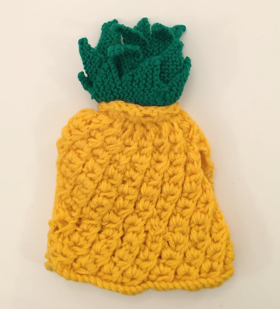 Hand Knit Pineapple Tea Cosie