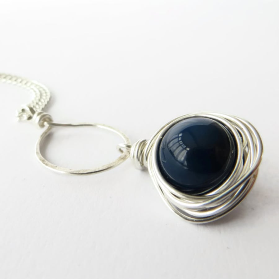 Blue Agate Necklace 