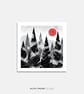 Snowfall Square Art Print - Image 5